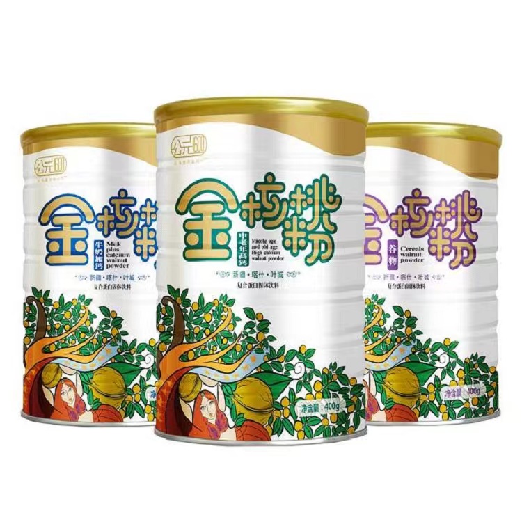 金核桃粉中老年高鈣復(fù)合蛋白固體飲料